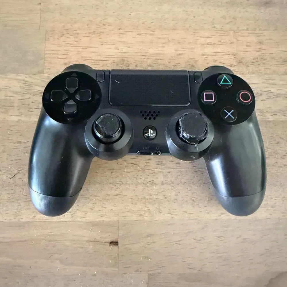 2 Sony PS4 DualShock 4 Wireless Controllers Black CUH-ZCT1U Genuine OEM Tested